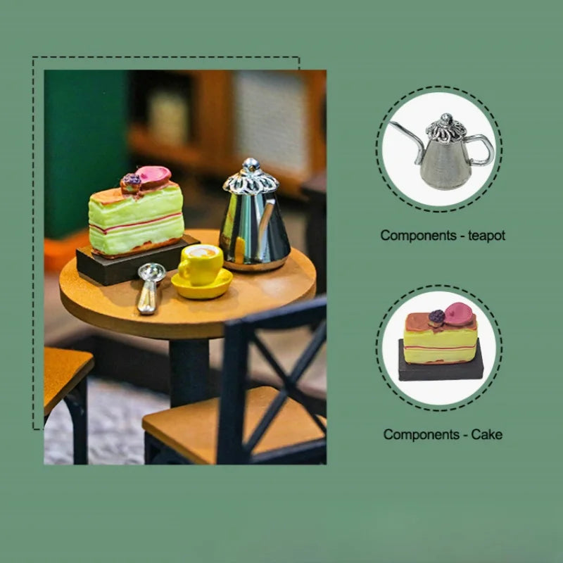 DIY Wooden Cottage 3DPuzzle Micro-Scale Scene Model - Creative Handmade Gift, Home Decor Ornament