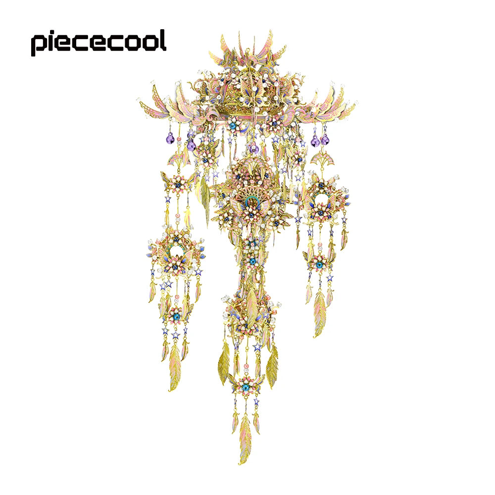 Piececool 3D Metal Puzzles Wind Chime of Romance Assembly Model Kits DIY Set Birthday Gifts for Adult