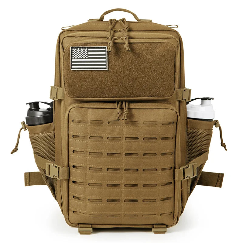 50L Tactical Backpack survival Bag Hunting MOLLE Backpack GYM For Men EDC Outdoor Hiking Rucksack Witch Bottle Holder