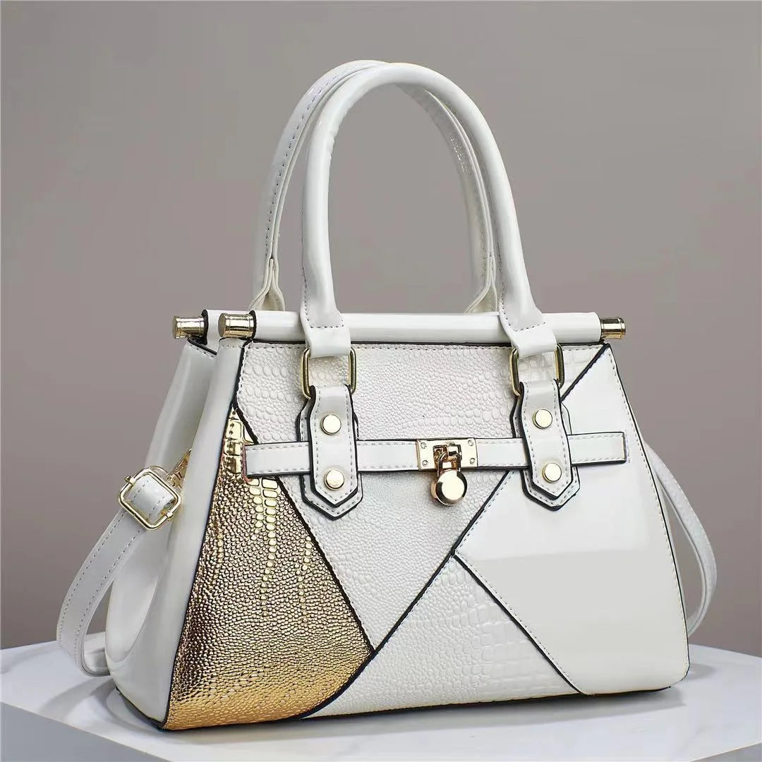 Fashionable New Women's Handbag Light Luxury Texture Lizard Pattern Colored Single Shoulder Bag Brand Trendy Crossbody Bag Women