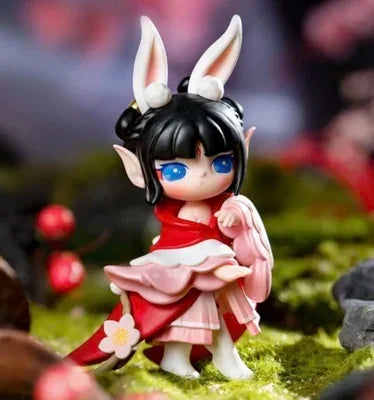 Suri Peach Blossom Nine Elves Series Blind Box Dolls Action Figure Toys Elfin Children Robotime Cartoon Decor Toys Birthday Gift