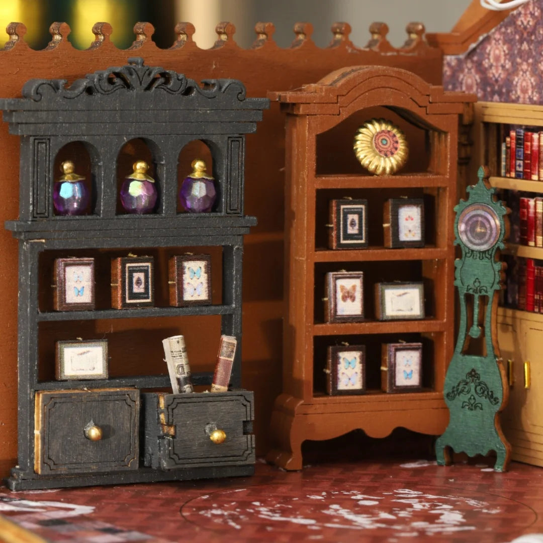 New DIY TWILIGHT BOOK CITY Miniature Kit - Handmade 3D Book Nook Model, Creative Christmas & Black Friday Gift Idea