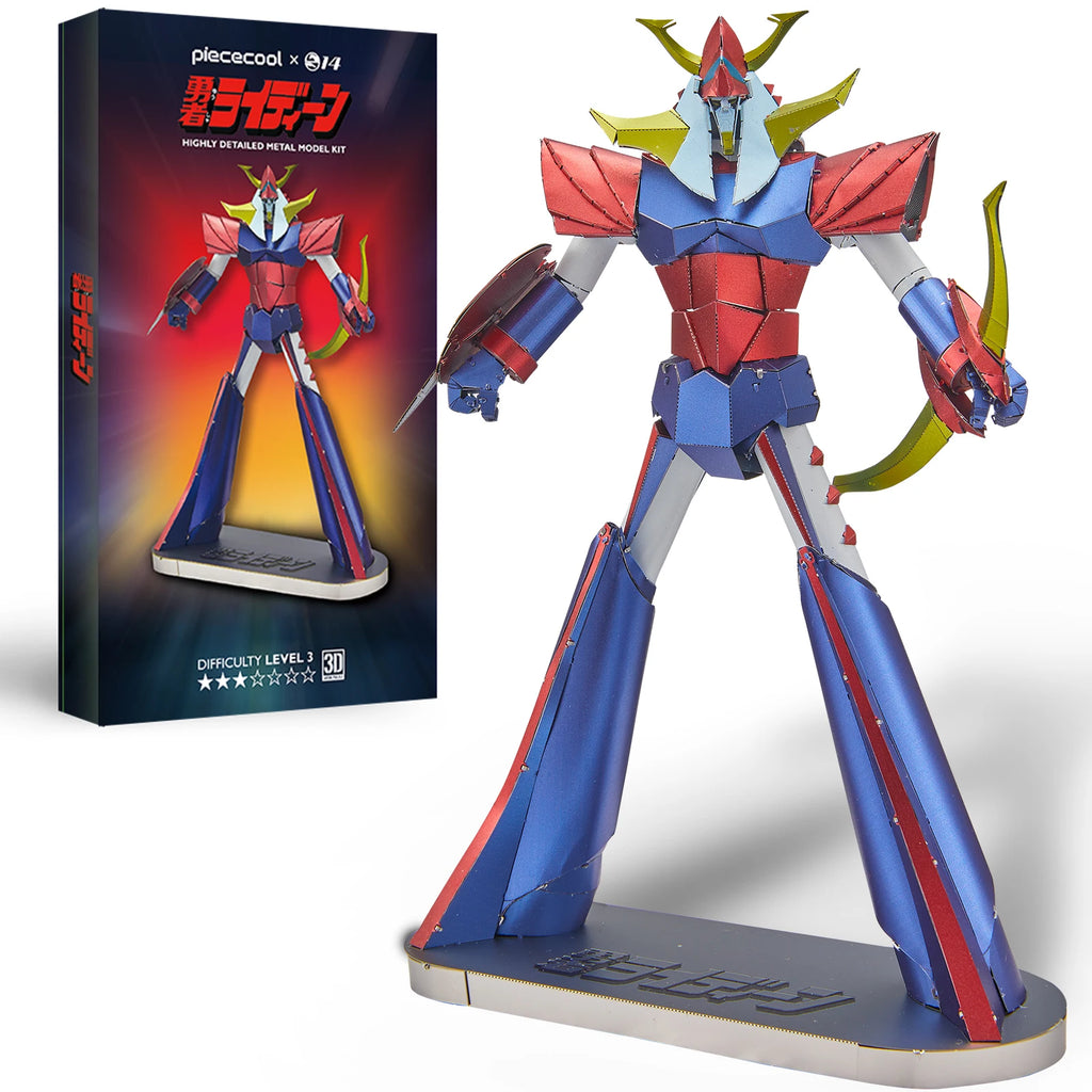 Piececool 3D Metal Model Kits Reideen Mecha Puzzle 3d Metal Jigsaw DIY Assembly Model Kits for Adult Collection