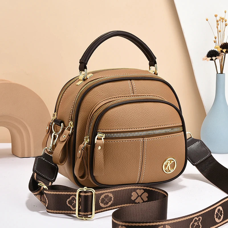 Mini Fashion Crossbody Bag, Trendy Multi Layer Shoulder Bag, Women's Casual Handbag & Purse
