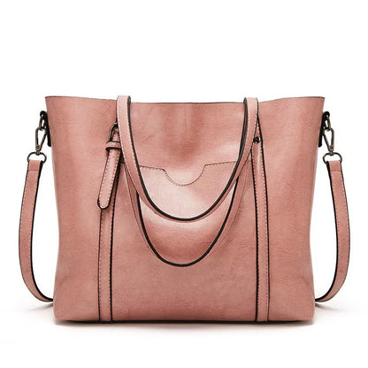 Shoulder Bags for Women Oil Wax Leather Handbag Tote Crossbody Bag Vintage Satchels Women Bags Designer Handbag High Quality