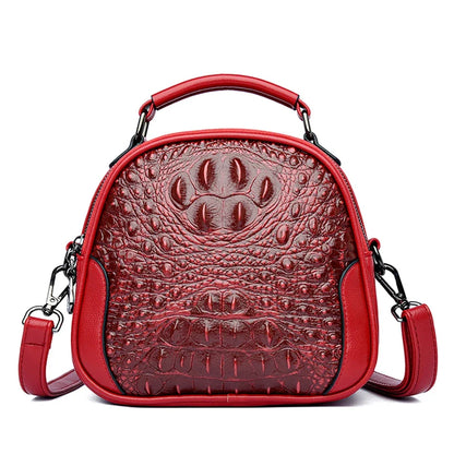 Brand Crocodile Leather Crossbody Bags for Women 2024 Female Shoulder Messenger Sac Luxury Designer Ladies Handbags and Purses