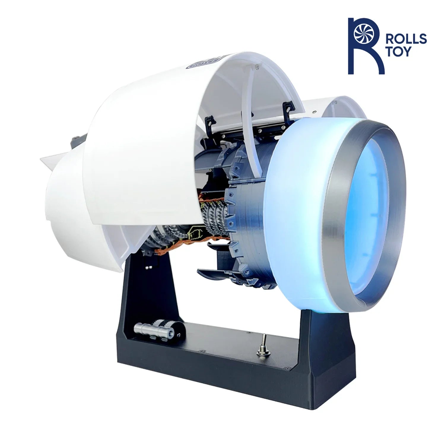 41CM 1/24 A380 TR-900 Aviation Turbofan Aircraft Jet Aerospace Engine Assembled Model Science Toys Simulated Action Figure Gift