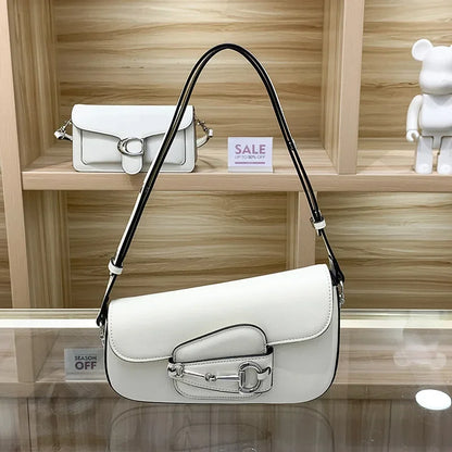 2024 Summer New Nichedesign High-end Fashionable Versatile Single Shoulder Underarm Commuting Crossbody Saddle Bag