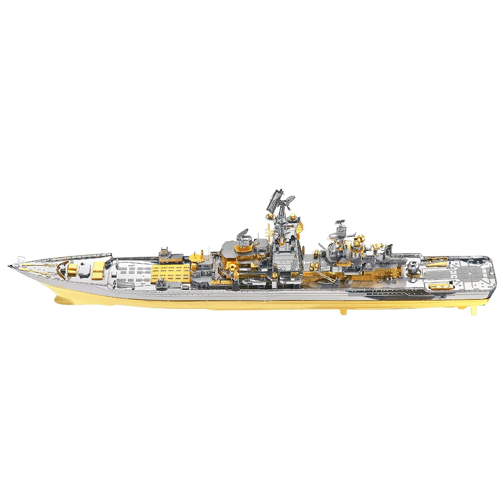 Piececool 3D Metal Puzzle -Russian Battlecruiser Pyotr DIY  Jigsaw Toy Model Building Kits Christmas Gifts for Adults
