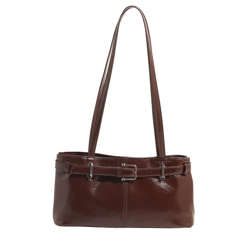 Vintage Handbag for Women Large Capacity 2024 New Autumn/winter Underarm Commuting Bag Korean Casual Single Shoulder Tote Bag