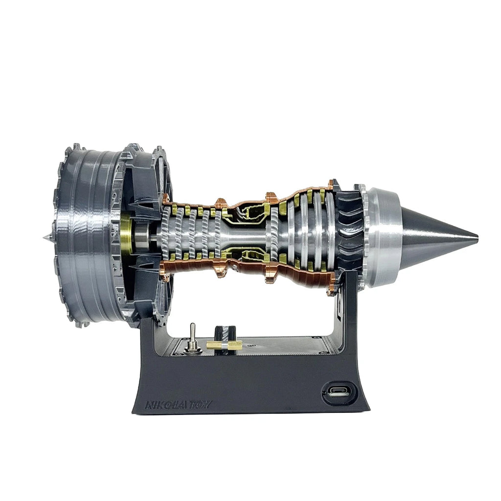 25CM TR-900 High Precision Simulation  Turbofan Engine Model  Toys Aviation Fan Collectibles Static Display Ornaments Gifts