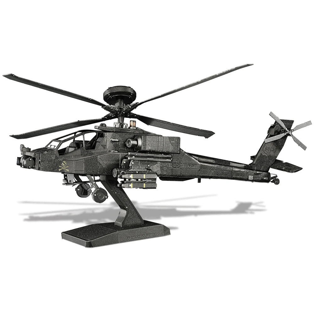 Piececool Model Building Kits Helicopter Aircraft Models 3D Puzzle DIY Fighter Toys for Teen Best Gifts for Christmas Birthday