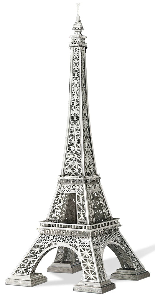 Piececool 3D Metal Puzzles Eiffel Tower 8.66inch Model Building Kits DIY Jigsaw Gifts for Teen(Height:22cm)