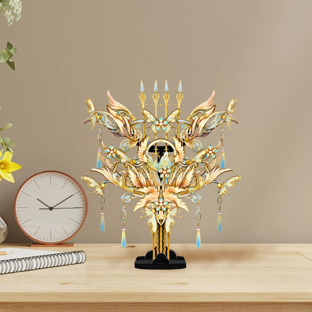 Piececool 3D Metal Puzzles Harp Comb DIY Set for Home Decoration Assembly Model Kits Birthday Gifts