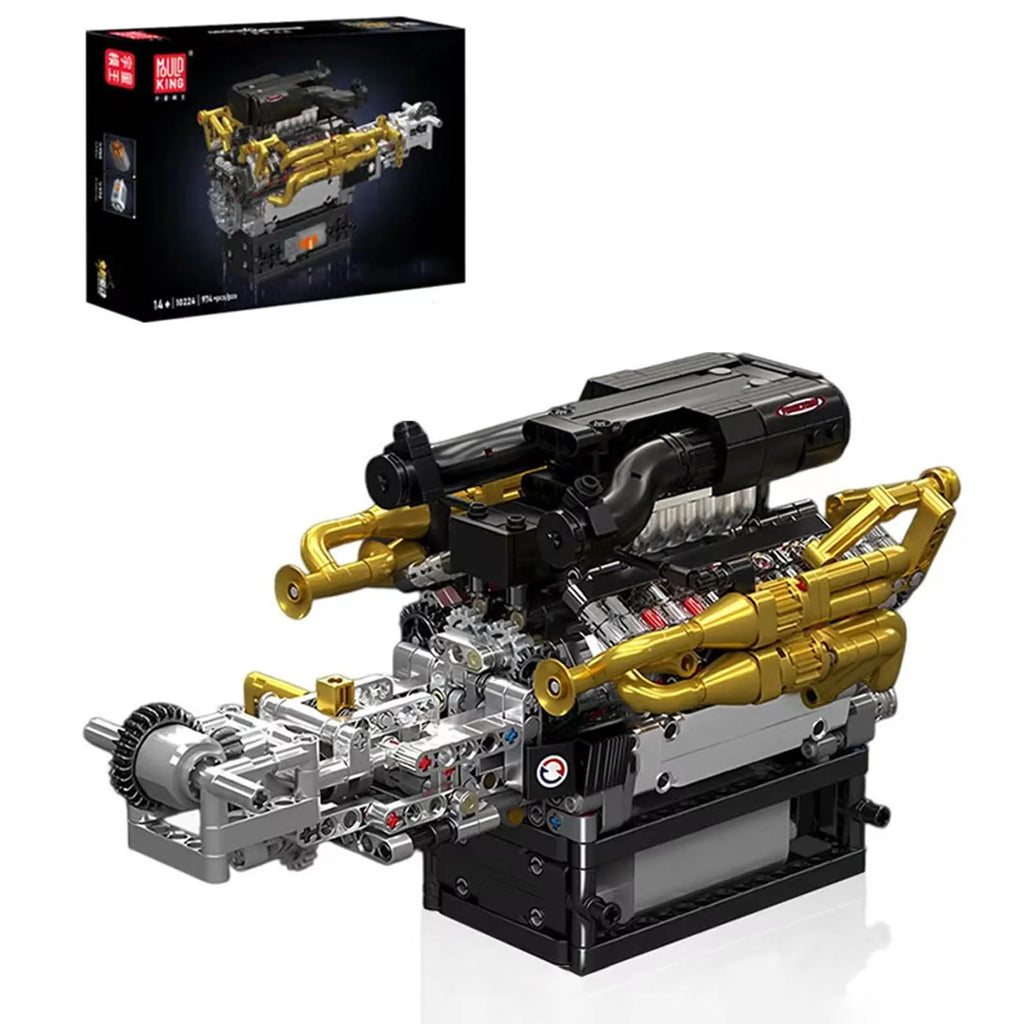 Supercar V12 F1 Champion Car Engine Simulation Model Educational mechanical performance engine building blocks and adult gifts
