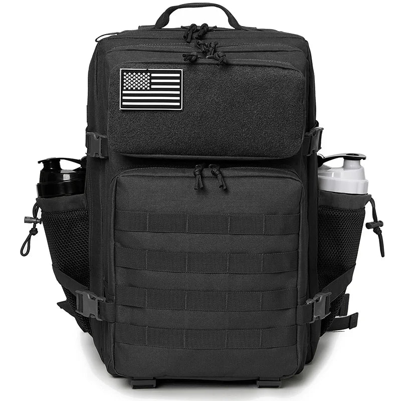 50L Tactical Backpack survival Bag Hunting MOLLE Backpack GYM For Men EDC Outdoor Hiking Rucksack Witch Bottle Holder