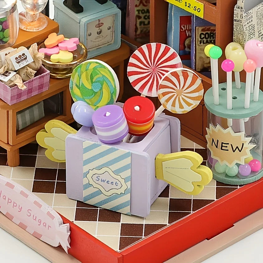 3D Dollhouse Kit for Adults - DIY Miniature House Craft for Stress Relief, Creative Christmas & Black Friday Gift, Home Decor