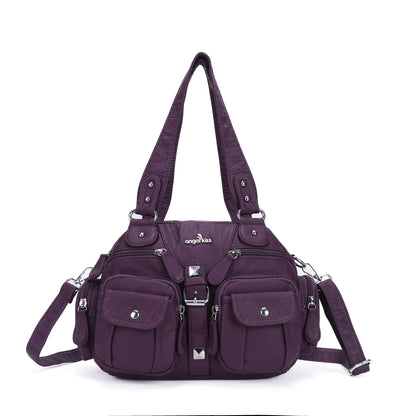 Women Handbags Satchel Top-handle Handbag PU Shoulder Bag Dumpling Pack Give Gifts Shoulder Bags Phone Money Pack