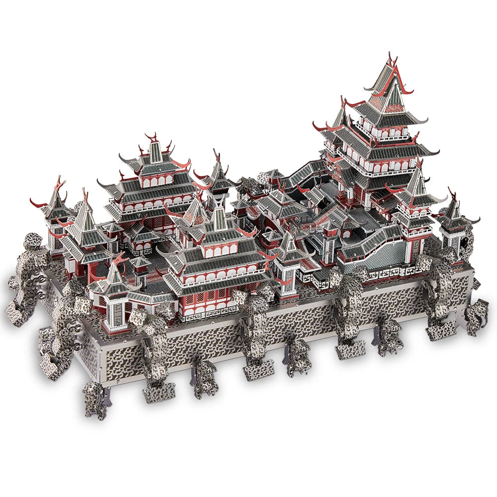 Piececool Model Building Kits Notre-Dame of Paris Himeji-jo Construction Series 3D Puzzles Metal DIY House Toy Christmas Gift