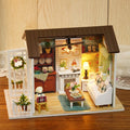 Good Times" DIY Miniature House Kit - Creative Wooden Craft for Adults, Heartwarming Christmas Gift & Collectible Home Decor