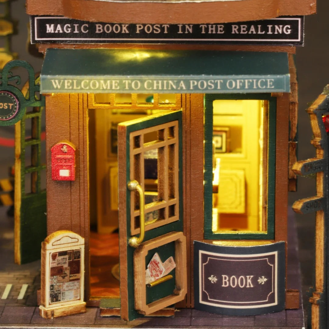 New DIY TWILIGHT BOOK CITY Miniature Kit - Handmade 3D Book Nook Model, Creative Christmas & Black Friday Gift Idea