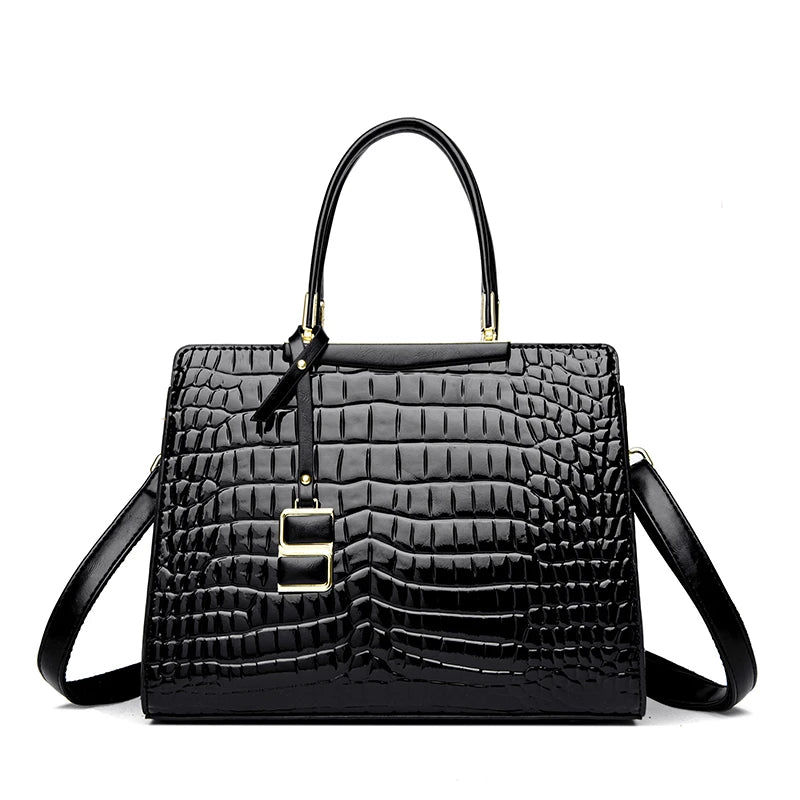 Commuting Sac Alligator Patent Leather Shoulder Crossbody Hand Bags for Women 2025 Brand Luxury Handbags Women Bags Designer