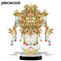 Piececool 3D Puzzles Nine Dragons and Nine Phoenix Crown Metal Assembly Model Kits DIY Set for Adult Jigsaw Gifts for Collection