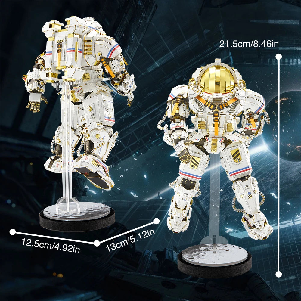 Piececool 3D Metal Model Kit Taikonaut Mecha Puzzles Jigsaw DIY Set for Adult Best Gifts & Collection