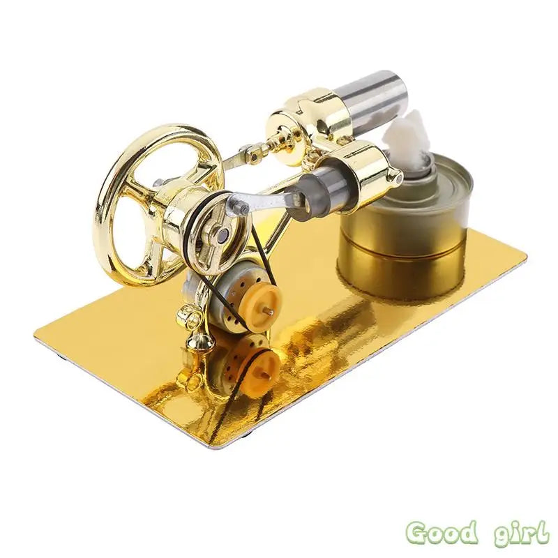 Mini External Combustion Stirling Engine Experimental Model Motor Generator Engine Physics Collection Toy Gift Educational Toy