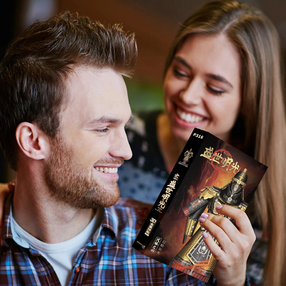 Piececool 3d Puzzles Helmet and Armour Set DIY Toys for Adults Jigsaw Metal Models Kit Christmas Gifts & Home Docor