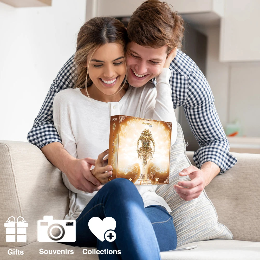 Piececool 3D Metal Puzzles Eternal Pendent Assembly Model Kits DIY Set Creative Toys for Teens Birthday Christmas Gifts