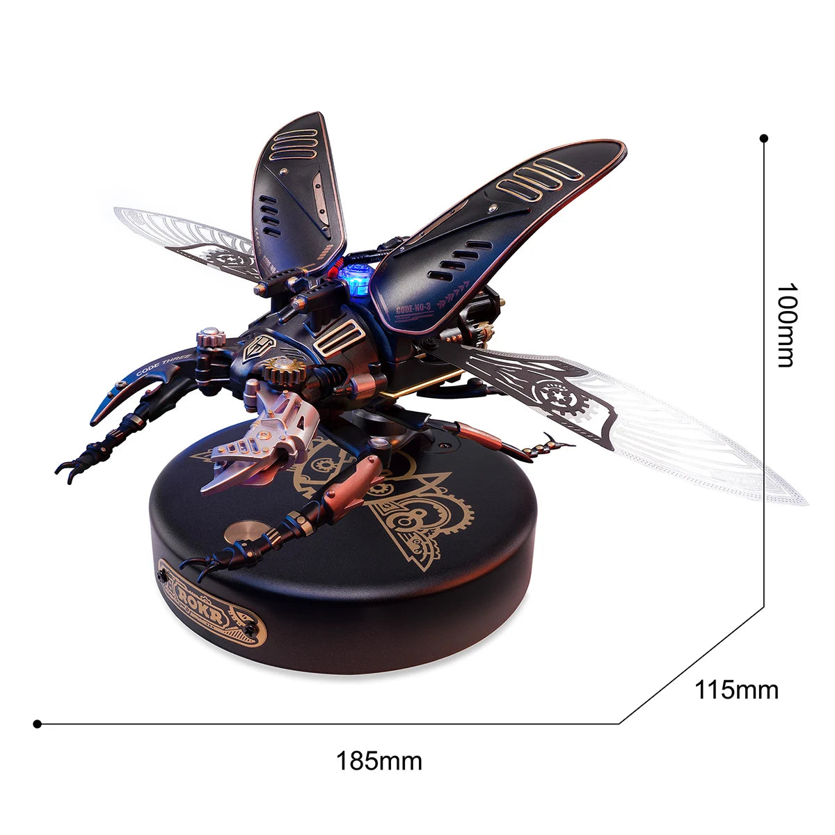 Robotime Rokr Stag Beetle Metal 3D Puzzles Games Punk Style Gift for Birthday Easy Assembly Mechanical Design DIY Toys - MI03