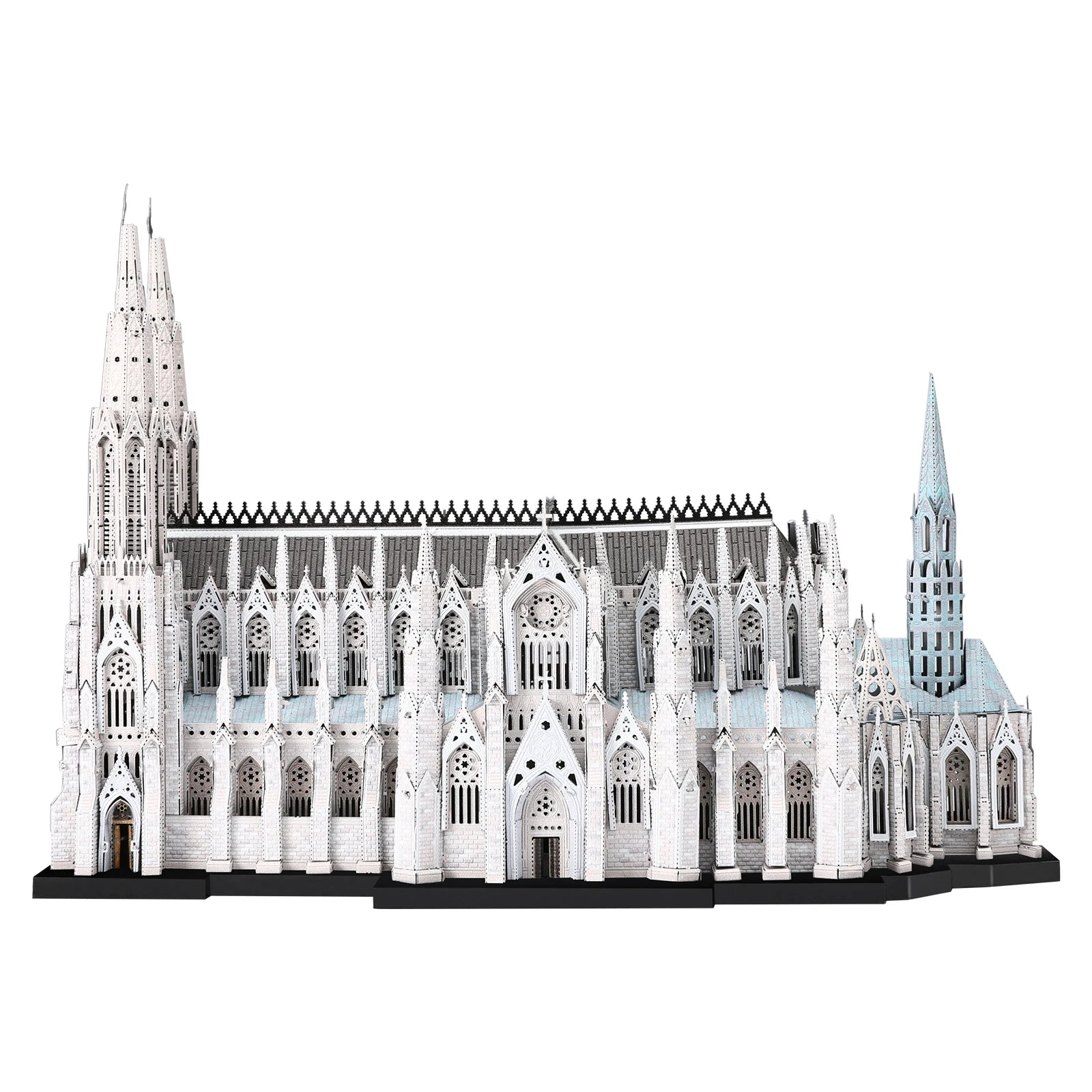 Piececool 3D Metal Model Building Kits St. Patrick's Cathedral 3D Metal Puzzles Jigsaw DIY Crafts for Adult Brain Teaser Gifts