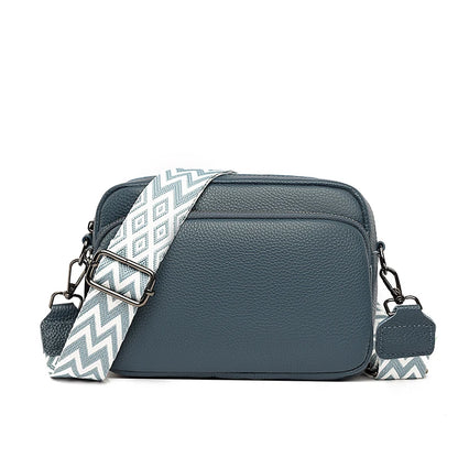 Luxury Solid Color Genuine Leather Ladies Messenger Bag 100% Soft Cowhide Shoulder Crossbody Bags For Women 2023 Female Handbags