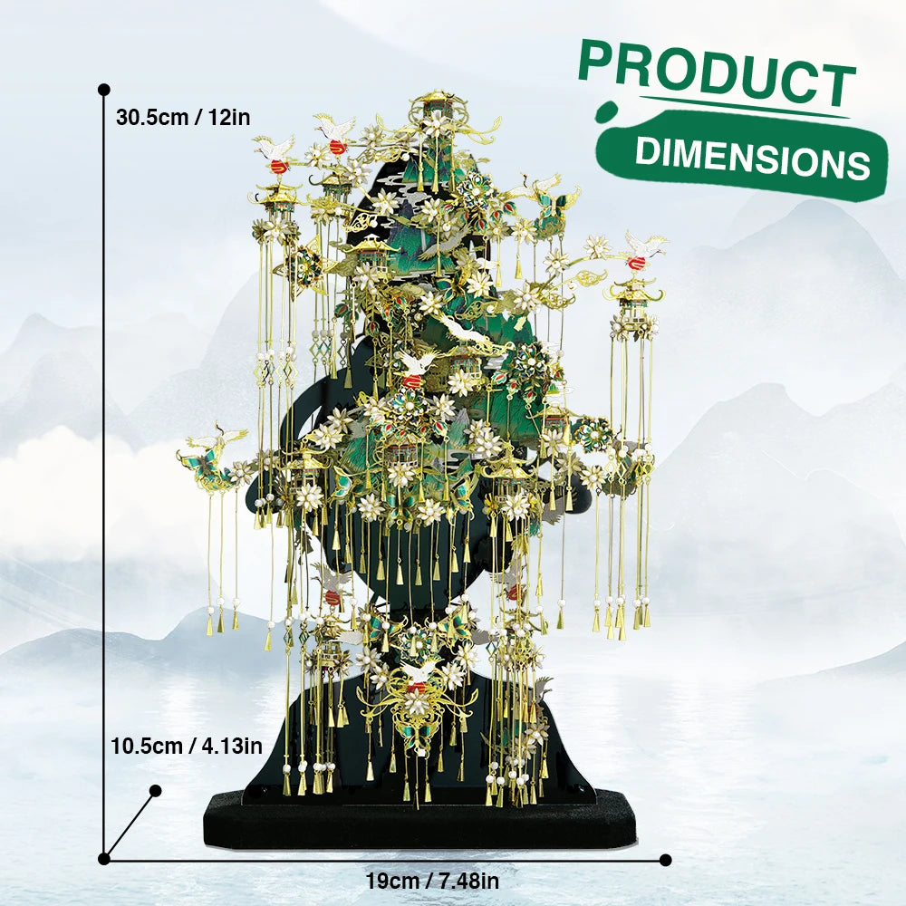 Piececool 3d Metal Puzzle for Adult QING SHAN DAI Jigsaw DIY Building Kits Great Birthday Gifts Model Kits