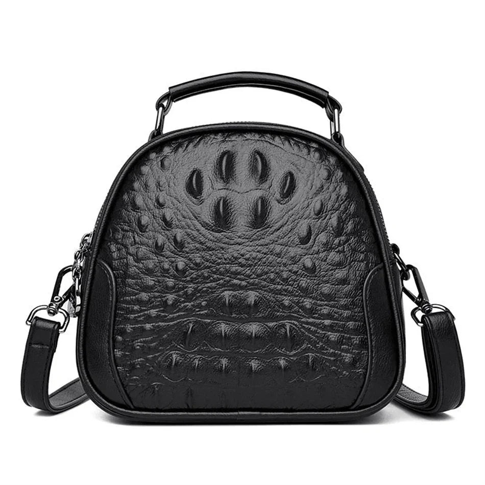 Brand Crocodile Leather Crossbody Bags for Women 2024 Female Shoulder Messenger Sac Luxury Designer Ladies Handbags and Purses