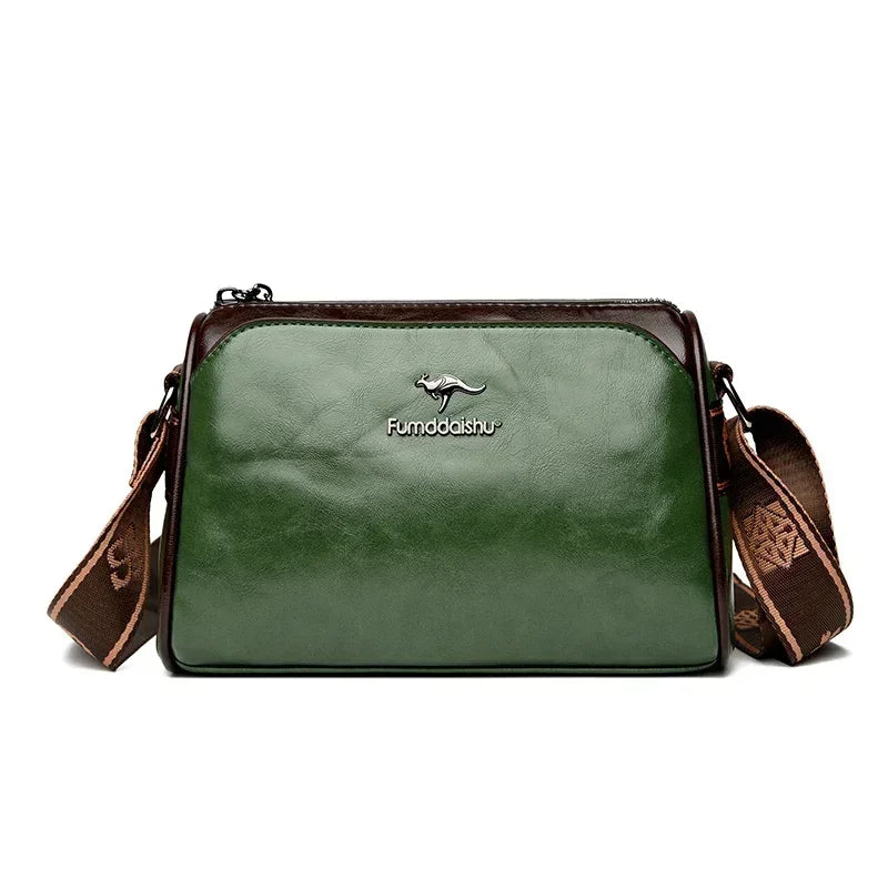 High Quality Soft Leather Shoulder Bags For Women Luxury Designer Black Purses Crossbody Bag Ladies Messenger Commute Sac A Main