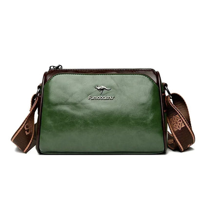 High Quality Soft Leather Shoulder Bags For Women Luxury Designer Black Purses Crossbody Bag Ladies Messenger Commute Sac A Main