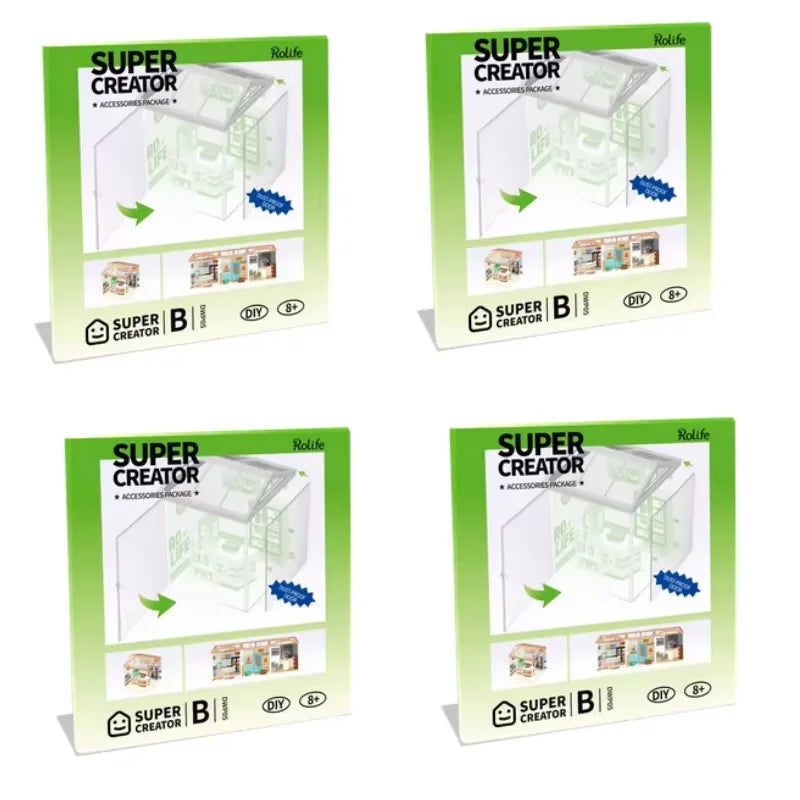 Robotime DIY Miniature House Kit Dollhouse Model Building Craft Kit Birthday Creative Gifts for Adults Kids  Flavorful Ice Cream