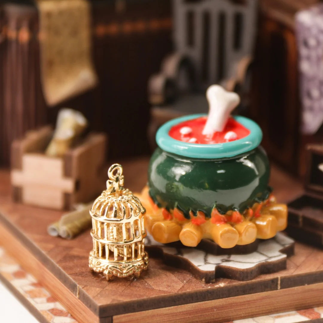 New DIY Miniature Apothecary Workshop Model House - Wooden Craft Kit, Micro Scene Decor, Christmas & Black Friday Gift