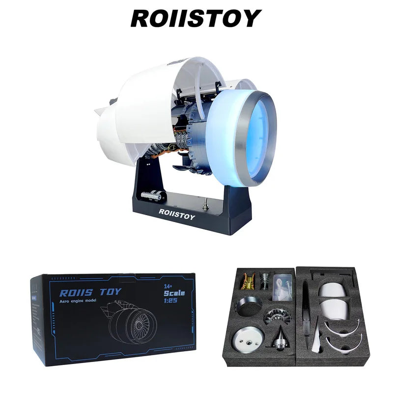 ROIISTOY Airbus A380 TR900 Turbofan Engine Model Buildable Operable 1:25 Scale 41cm Collectible Birthday Gift For Adult Hobbyist