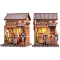 CUTEBEE DIY Miniature House Wooden Booknook Kits 3D Puzzle for Adults Bookshelf Insert Room Decor for Teens Creative Gift