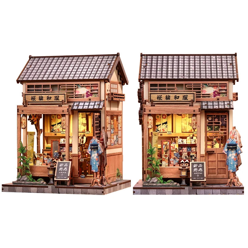 CUTEBEE DIY Miniature House Wooden Booknook Kits 3D Puzzle for Adults Bookshelf Insert Room Decor for Teens Creative Gift