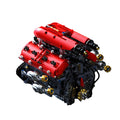 T5011 V8 Turbo Engine Model Electric Motorized 1370PCS Building Kit Sports Car Blocks Teens Adults DIY