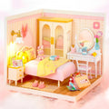 Robotime Rolife 3D Puzzle Model Super Store Series Lovely Pink Bedroom Plastic DIY Miniature House Kit Building Blocks Kits