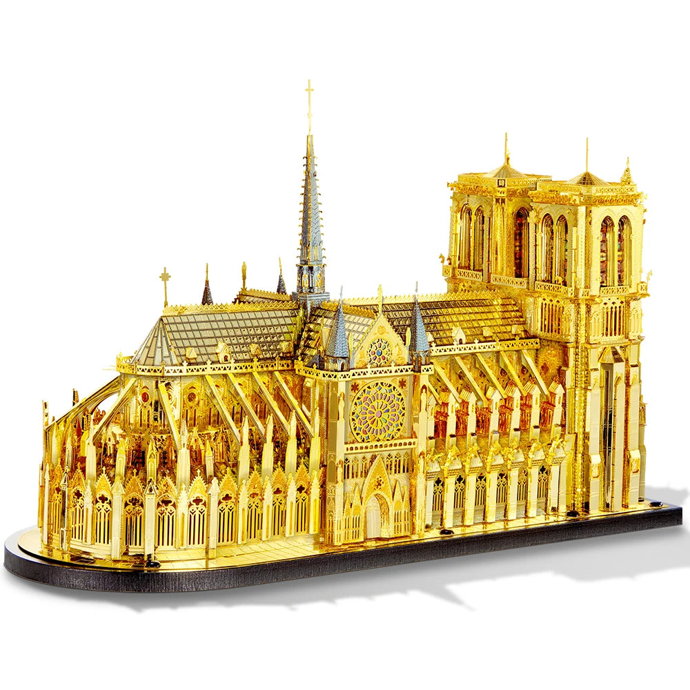 Piececool Model Building Kits Notre-Dame of Paris Himeji-jo Construction Series 3D Puzzles Metal DIY House Toy Christmas Gift