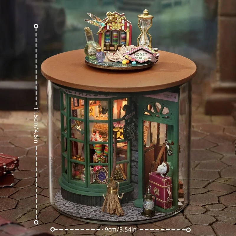 1pc,Diy Wooden Doll House,Assembly Model Kit,3d Puzzle, Birthday Christmas Gifts for teenagers and adults,Home Decor Micro Model