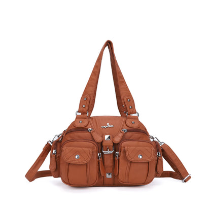 Women Handbags Satchel Top-handle Handbag PU Shoulder Bag Dumpling Pack Give Gifts Shoulder Bags Phone Money Pack