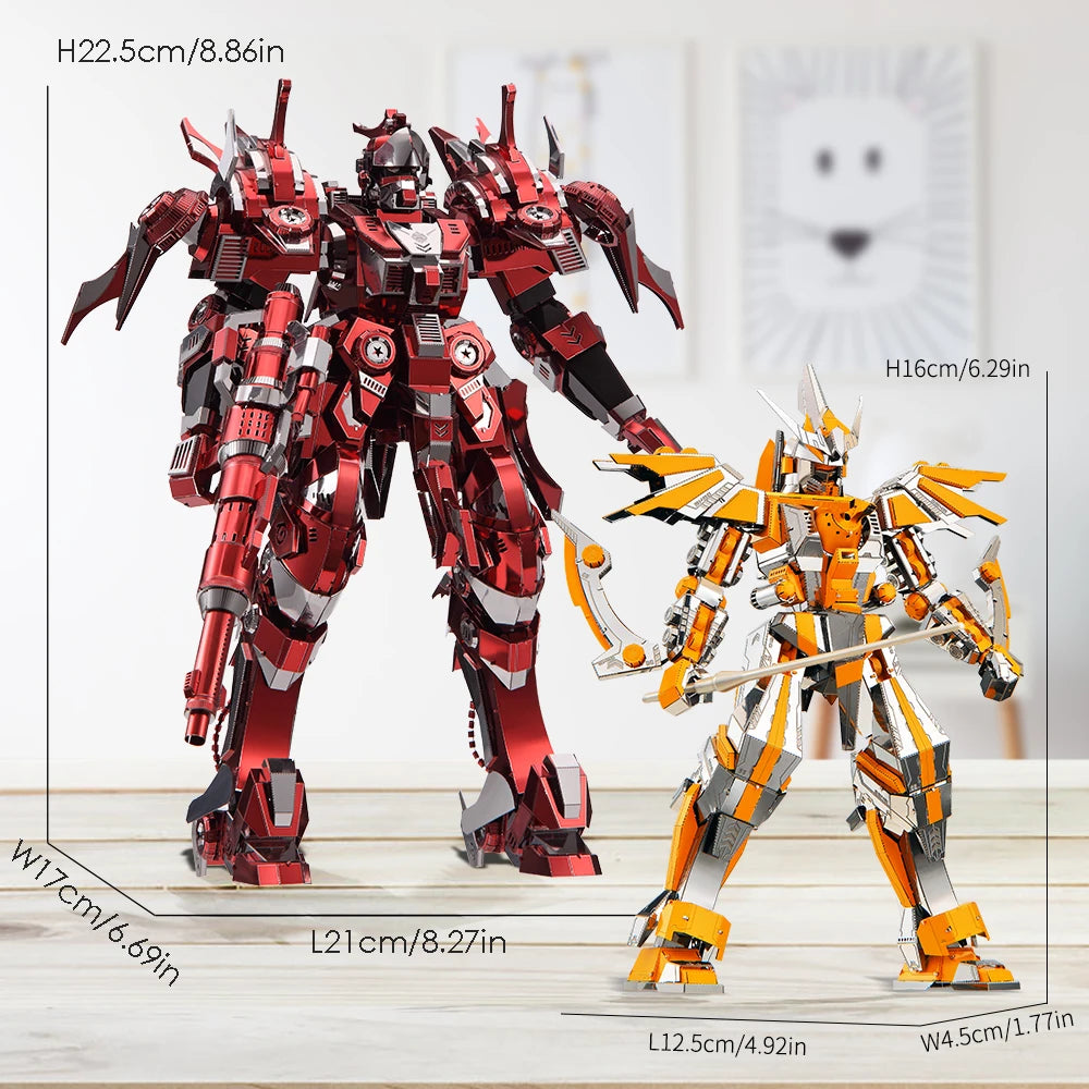 Piececool 3D Metal Puzzle -RED THUNDER Model Building Kits Jigsaw Toy ,Christmas Birthday Gifts for Adults