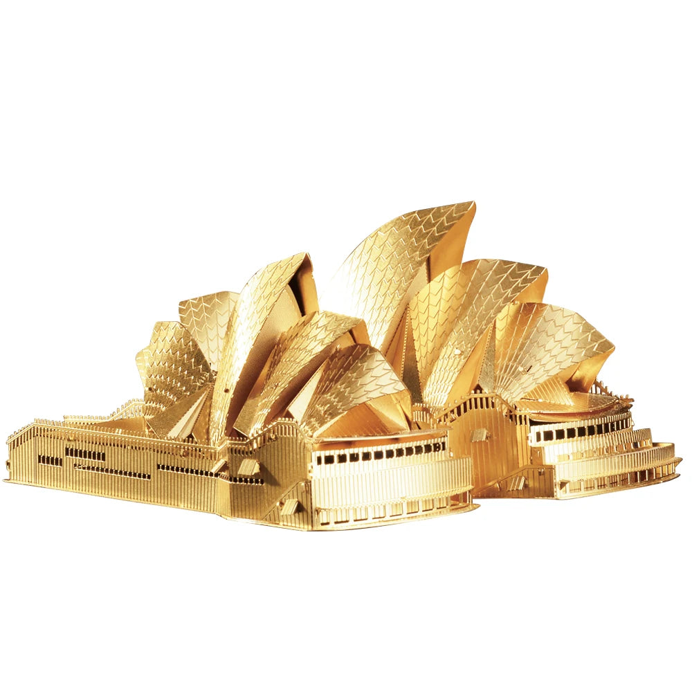 Piececool 3d Metal Puzzles-Sydney Opera House Building Kits DIY Jigsaw Models Brain Teaser for Adult
